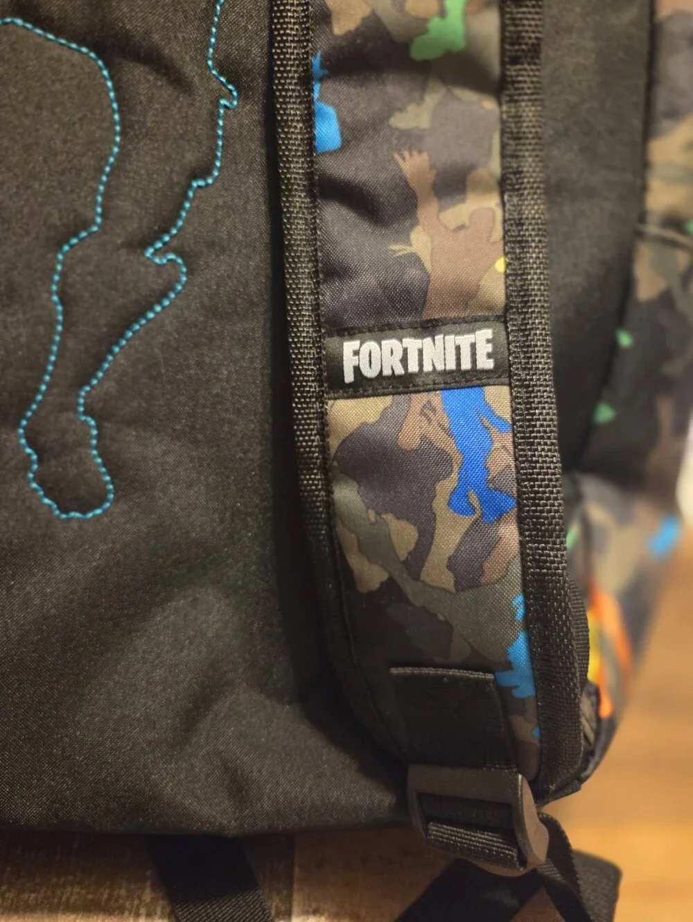 New Epic Games Fortnite Gamer Camo Backpack Black Multicolor NWT Back To School